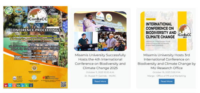 Misamis University Involvement for UN SDGs: Enabling Adoptive Management